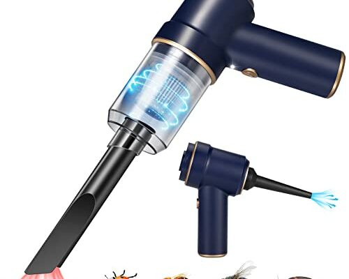 Bug Vacuum Catcher,Cordless Handheld Vacuum Cleaner Rechargeable Bug Catcher 6000Pa Suction Power with Multifunctional Suction Nozzle for Home Office Insect Stink Bug Moth Spider and Car Cleaning Blue