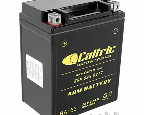 Caltric Agm Battery Compatible with Polaris Sportsman 500 4X4 Ho 2001-2005 2008-2012 YTX14AH-BS