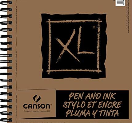 Canson C400100928 XL Series Pen & Ink White, 9-x-12-Inch