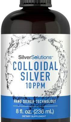 Carlyle Colloidal Silver | 10 PPM | 8 oz (236 mL) | Nano Silver Technology | Vegetarian, Non-GMO, & Gluten Free Supplement | Silver Solutions