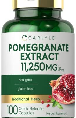 Carlyle Pomegranate Extract | 11250mg | 100 Capsules | Non-GMO, Gluten Free Supplement | Traditional Herb