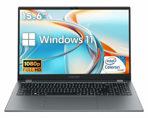 CHUWI 2024 Upgraded 15.6'' HeroBook Plus Laptop, 256GB SSD 8GB DDR4, Intel Celeron Processor Windows 11 Business Laptop, 1920X1080 FHD Display, WiFi, Bluetooth, HDMI, RJ-45, Type-C, 5000mAh, TF Card