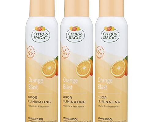 Citrus Magic Natural Odor Eliminator Air Freshener Spray for Home, Orange Blast, 3-Ounce, Pack of 3