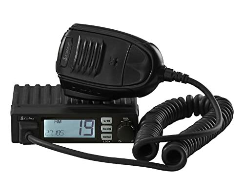 Cobra 19 MINI Recreational CB Radio - 40 Channels, Travel Essentials, Time Out Timer, VOX, Auto Squelch, Auto Power, Instant Channel 9/19, 4-Watt Output, Easy to Operate, Black