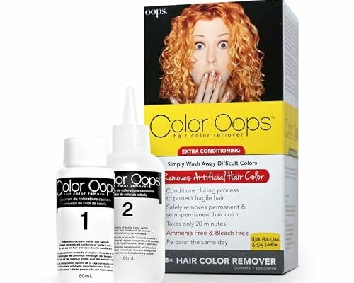 Color Oops Extra Conditioning Hair Color Remover, 1 Application, Hair Dye Remover Processes in 20 Minutes, Safely Removes Permanent & Semi-Permanent Hair Color, Ammonia & Bleach Free