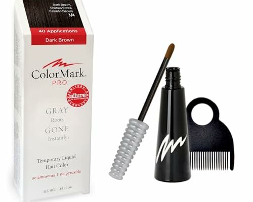 ColorMark PRO Liquid Gray Root Touch Up Wand Applicator, Real Hair Color - Dark Brown