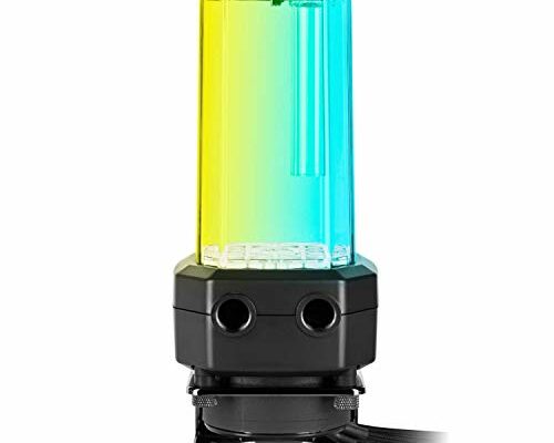 Corsair Hydro X Series XD5 RGB Pump/Reservoir Combo - D5 PWM Pump - 330ml Reservoir - Ten Individually Addressable RGB LEDs - Temperature Sensor - Black