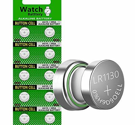 Cotchear 10pcs 1.5V AG10 Alkaline Battery 189 389 AG10 LR1130 LR54 V10GA Battery Alkaline Button Coin Cell Batteries