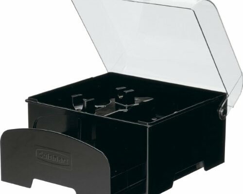 Cuisinart FP-12BKSC Elite Collection 12-Cup Accessory Storage Case for Food Processors, Black, 7"T x 9"W