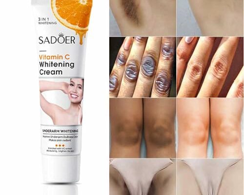 Dark Spot Remover for Private Area and Bikini Area, Vitamin C Skin Lightning Cream Serum Dark Spot Corrector for Body, Neck, Armpit, Underarm, Elbow, Knees and Inner Thigh (1.8 Oz)