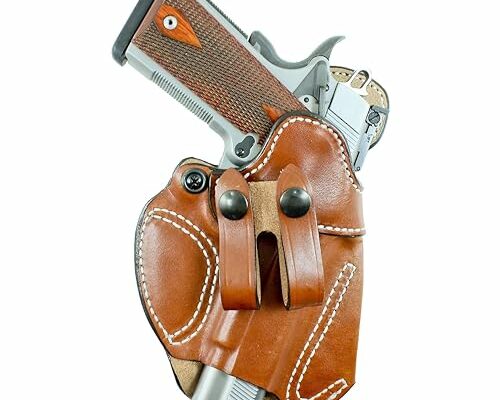 DeSantis Inside The Waistband Cozy Partner Gun Holster, Full Size 1911 5, Fits 1911 Government, 1911 Commander, IWB Holster with Split Belt Loop, Right-Hand Draw, Tan