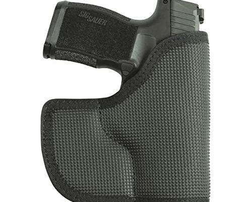 DeSantis Nemesis Pocket Holster for Pistols, Ambidextrous, Unisex Gun Holster, Made Tacky Material, Fits SIG P365, SIG P365 XL, SIG P365 SAS, SIG P365 with Manual Safety, Black