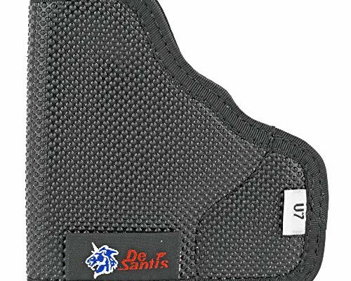 DeSantis Nemesis Pocket Holster For Pistols, Made of Tacky Material, Ambidextrous, Unisex Gun Holster, Fits S&W BODYGUARD 380 CAL, M&P BODYGUARD WITH INTEGRATED CTC LASER, Black