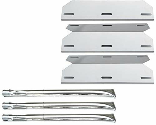 Direct store Parts Kit DG105 Replacement for Charmglow Home Depot 3 Burner 720-0230; 720-0036-HD-05 Gas Grill Burners & Heat Plates (Stainless Steel Burner + Stainless Steel Heat Plate)