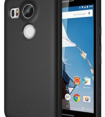 Diztronic Nexus 5X Case Full Matte Slim-Fit Flexible TPU Case (Revision 2) for LG Nexus 5X (2015) - Black - (N5X-FM-BLK-R)