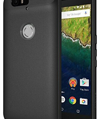 Diztronic Nexus 6P Case, Full Matte Slim-Fit Flexible TPU Case for Huawei Nexus 6P (2015) - Black - (N6P-FM-BLK)