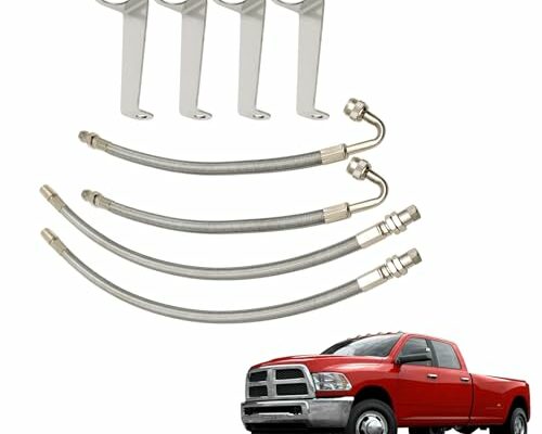 Double Tires Air Inflation Kit, Valve Stem Extenders, Valve Stem Extension, Tire Valve Extension, Dual Tire Air Inflation Kit for 16" to 19" Dual Wheels fits Most Car Motorhome RV Trailer Truck