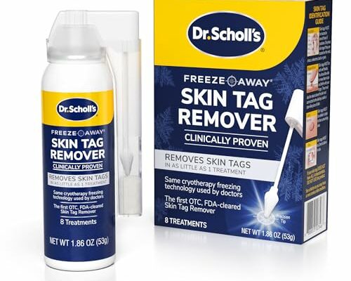 Dr. Scholl's Freeze Away SKIN TAG REMOVER, 8 Ct // Removes Skin Tags in As Little As 1 Treatment, FDA-Cleared, Clinically Proven, 8 Treatments