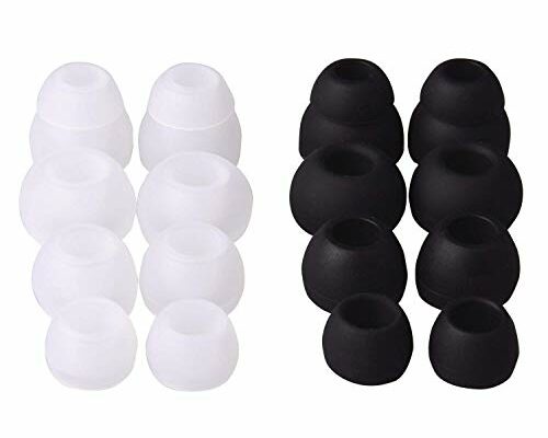 Earbudz Replacement Earbuds Ear Tips fit Powerbeats, Skullcandy, Panasonic, Symphonized, iFrogz, Mpow, & More - Small, Medium, Large and Double Flange (8 Pairs - 16 Pieces)