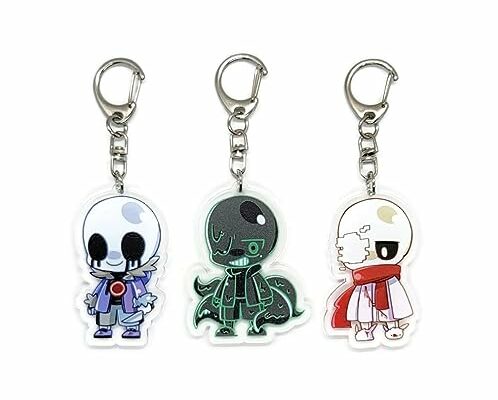 EBTY DREAMS Inc. - Set of 3 Undertale Sans Acrylic Keychain v2