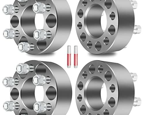 ECCPP 4PCS 2" 6 Lug Wheel Spacers Kits 6x4.5 to 6x4.5 6x114.3 Wheel Spacers 71.5mm CB 1/2x20 Studs Fits 1991-2004 for Dodge Dakota 1998-2006 for Dodge Durango