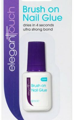 Elegant Touch Brush On Acrylic Nail Adhesive Glue - Clear