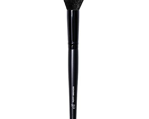 e.l.f. Putty Bronzer Brush, Angled Makeup Brush For Contour & Highlight, Made For The e.l.f. Putty Bronzer, Flawless Sanitary Application