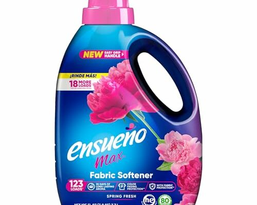 Ensueño - Max Liquid Fabric Softener- With Long-Lasting Freshener And Wrinkle Eliminating formula, Spring Fresh Scent - (125 oz)