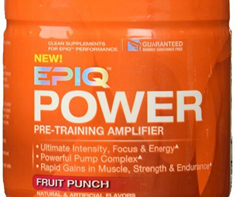 EPIQ - Power Pre-Training Amplifier Fruit Punch 40 Servings - 280 Grams