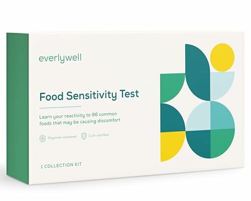 Everlywell Food Sensitivity Test - Learn How Your Body Responds to 96 Different Foods - at-Home Collection Kit - CLIA-Certified Labs - Ages 18+