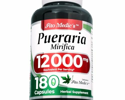 FITO MEDIC'S Lab | pueraria mirifica |180 capsules | 12000 mg | pueraria mirifica capsules | Supplement for Women | concentrate extract | Ultra high Absorption.