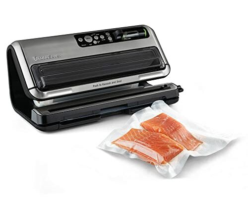 FoodSaver FM5460 Food Preservation System, 2-in-1 Automatic Vacuum Sealing Machine with Starter Kit, Large