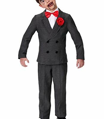 Fun Costumes Goosebumps Kids Slappy Costume for Boys, Night of the Living Dummy, Ventriloquist Doll Halloween Outfit X-Large