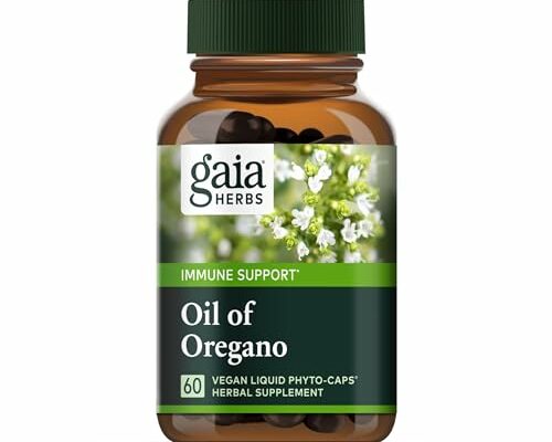 Gaia Herbs Oil of Oregano - Immune and Antioxidant Support Supplement to Help Sustain Overall Well-being - with Oregano Oil, Carvacrol, and Thymol - 60 Vegan Liquid Phyto-Capsules (30-Day Supply)