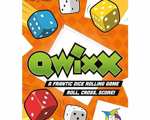 Gamewright Qwixx - A Fast Family Dice Game Multi-colored, 5"