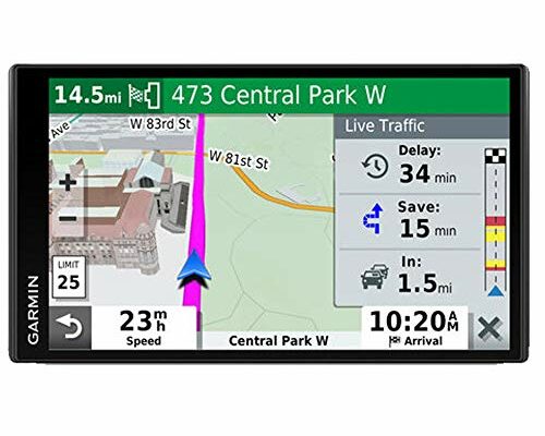 Garmin 010-02038-02 DriveSmart 65, Built-In Voice-Controlled GPS Navigator with 6.95” High-Res Display , Black