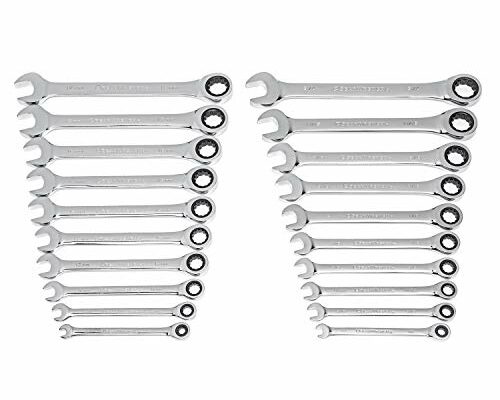 GEARWRENCH 20 Pc. Ratcheting Combination Wrench SAE/Metric - 35720A-02