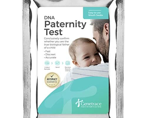 Genetrace DNA Paternity Test Kit - Lab Fees & Shipping Included - At Home Collection Kit for Father and Child - Results in 1-2 Days