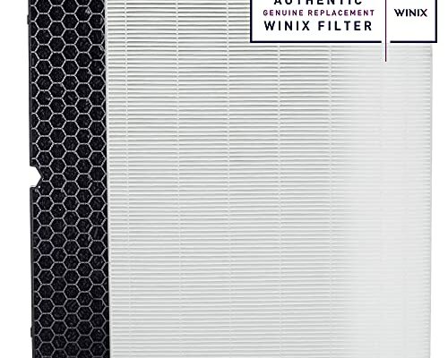 Genuine Winix 116130 Replacement Filter H for 5500-2 Air Purifier , 16.25"L x 12.5"W x 1.5"Th, White