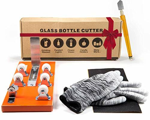 Glass Bottle Cutter - Professional Grade Tool for Precise Bottle Cutting: DIY Kit for Wine, Beer, and Liquor Bottles with Safety Accessories