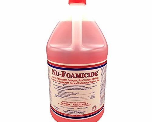 Glissen Chemical - 300048 Nu-Foamicide EPA Registered 1-Gal All Purpose Cleaner Concentrate, Industrial Commercial Grade (Packaging may vary)