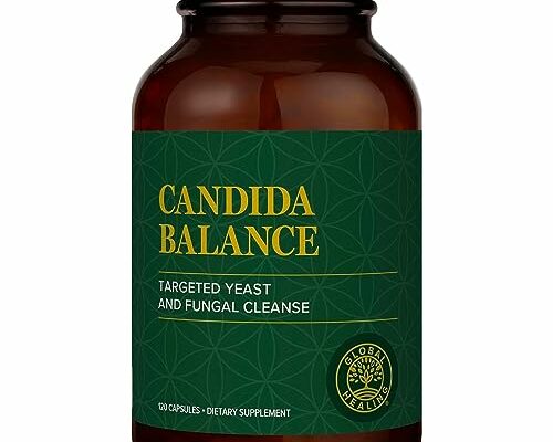 Global Healing Candida Cleanse Supplement (Mycozil) - Detoxification for Natural Candida Cleanse, Helps Gut and Vaginal Health, Feminine Balance Complex for Women, Candida Overgrowth (120 Capsules)