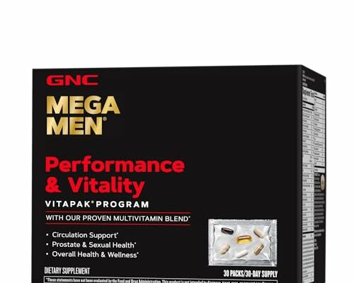 GNC Mega Men Performance and Vitality Vitapak Program,Capsule - 30 Vitapaks