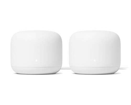 Google Nest Wifi - Home Wi-Fi System - Wi-Fi Extender - Mesh Router for Wireless Internet - 2 Pack