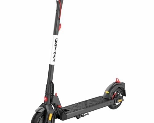 Gotrax APEX MAX Electric Scooter, 8.5" Pneumatic Tires, Max 19 Mile and 18Mph 350W Motor with Rear Single Shock, Bright Headlight and Taillight and Cruise Control, Foldable Escooter for Adult