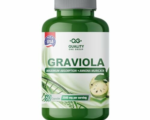 GRAVIOLA MAX - 2500 mg per Serving Pure Graviola Extract Supplement - Soursop (Annona muricata) -Immune System Booster & Antioxidants in Each Capsule of Pure Graviola