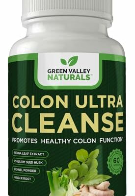 GREEN VALLEY NATURALS - Colon Ultra Cleanse - Supports Healthy Bowel Movements (1 Bottle, 60, Count)