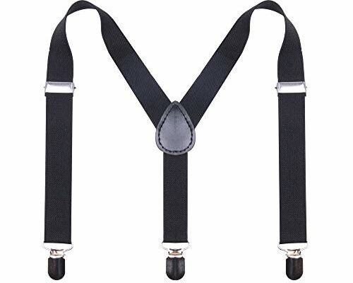 GUCHOL Suspenders for Kids,Toddler - Adjustable Elastic Suspender for Baby,Boys,Girls,Suitable for 1 to 6 old (Black)