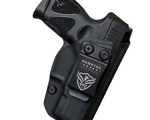 HawkTac Holster Fits : Taurus G3C / Taurus G2C / G2S / PT111 / IWB Right Side Concealed Carry Holster Black