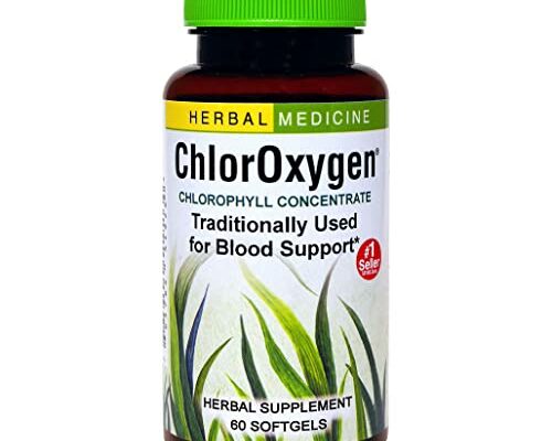 Herbs Etc. ChlorOxygen, Chlorophyll Concentrate Dietary Supplement, 60 Softgels, 30 Day Supply